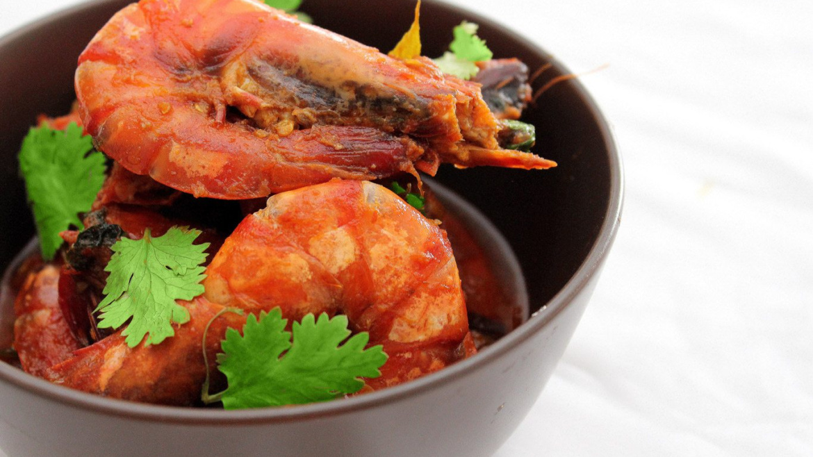 Tomato-chilli-prawns