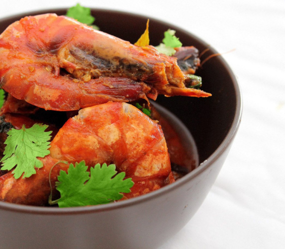 Tomato-chilli-prawns