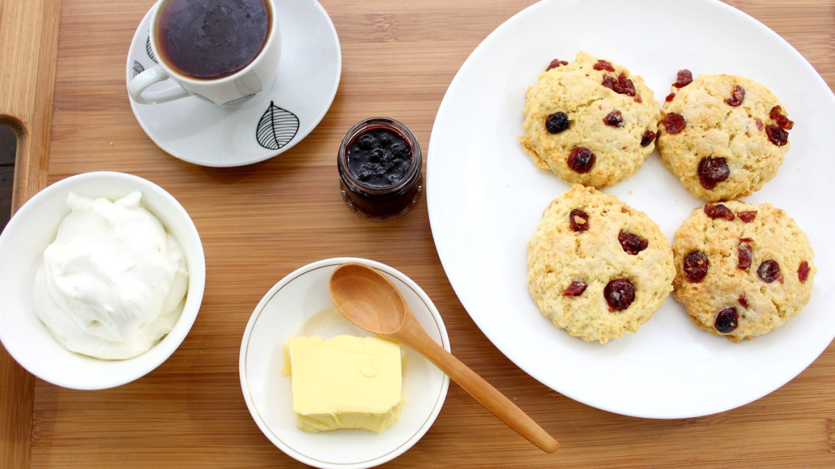 Cranberry Cream Scones