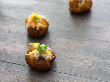 Baked Baby Potatoes with Creamy Tuna Filling
