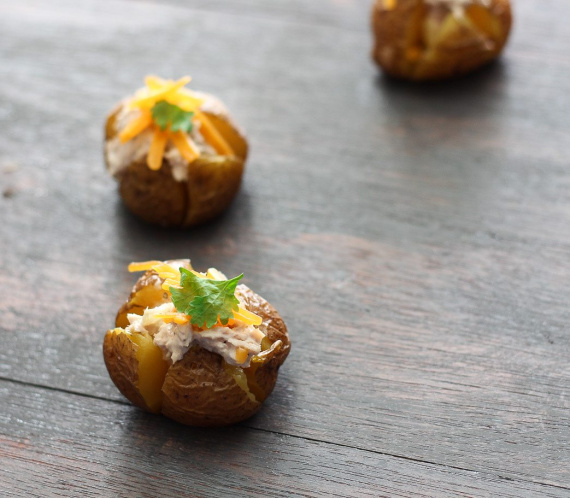 Baked Baby Potatoes with Creamy Tuna Filling