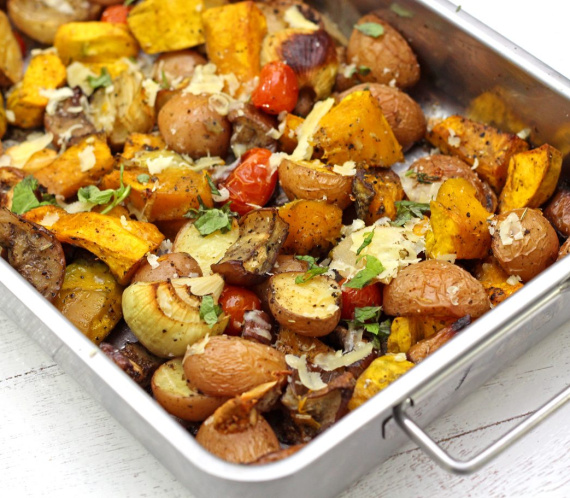 Grilled vegetables with balsamic vinaigrette