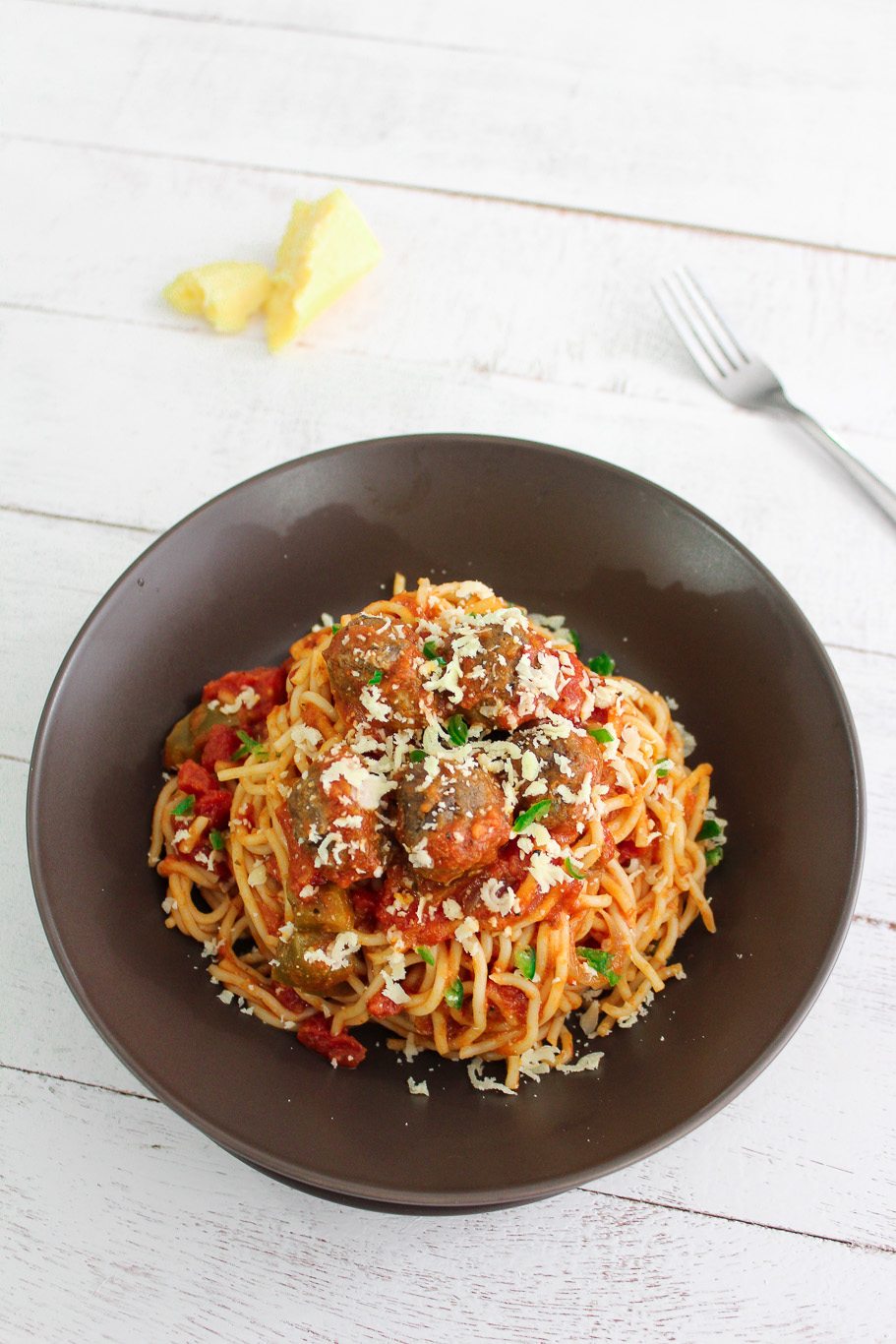 Better than Pastamania Spaghetti Bolognese with Meatballs