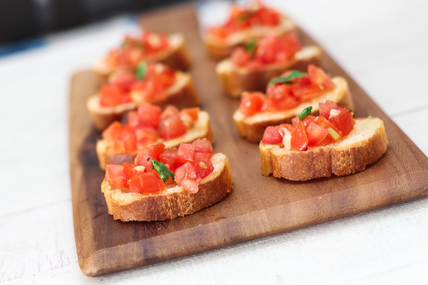 Easy Tomato Bruschetta - Maya Kitchenette