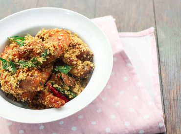 cereal butter prawns