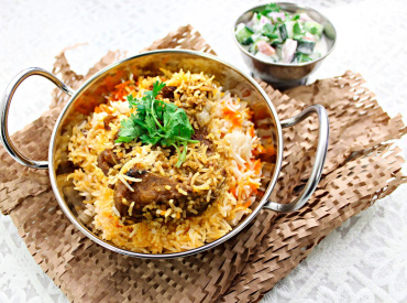 delicious lamb biryani