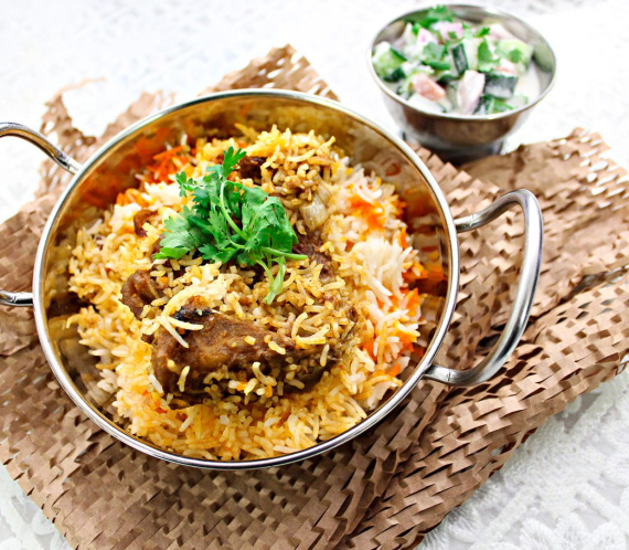 delicious lamb biryani