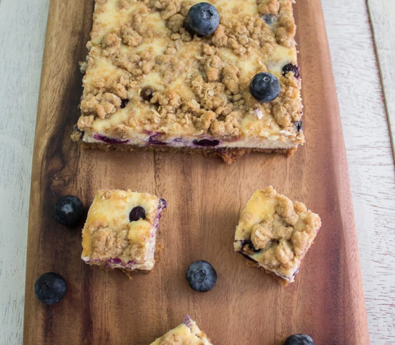 Blueberry Cheesecake Squares