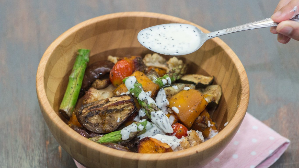 Warm Roasted Vegetable Salad