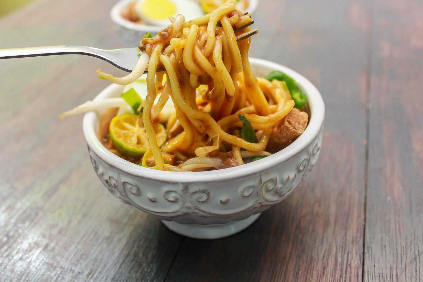Mee Rebus – Noodles in Sweet Potato Gravy 
