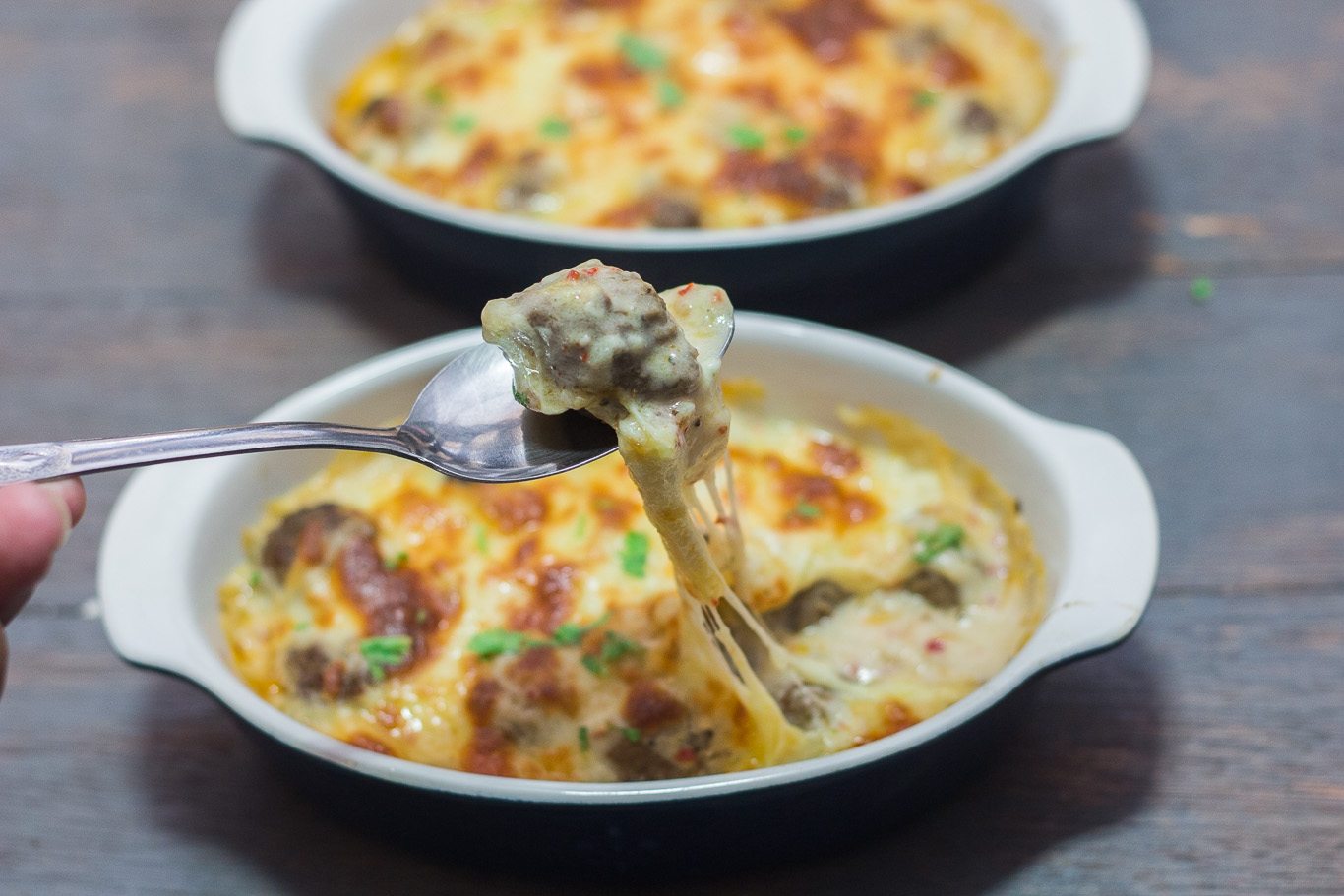 Baked Meatballs in Creamy Sauce