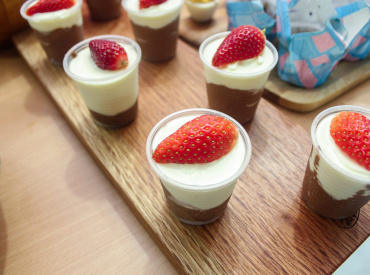 White and Dark Chocolate Mousse