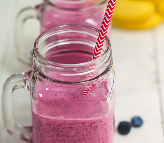 Rasberry Blueberry Banana Smoothie