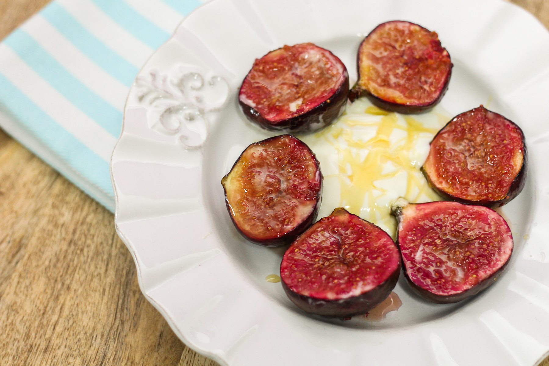 Honey Roasted Figs with Greek Yogurt