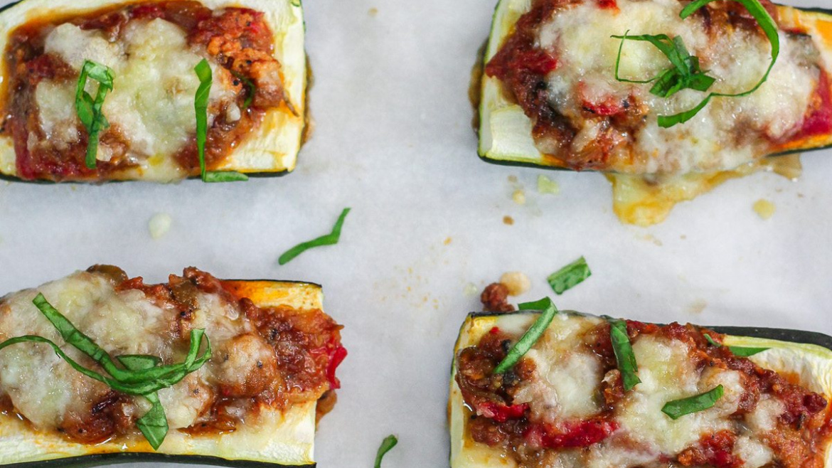 Bolognese Stuffed Zucchini
