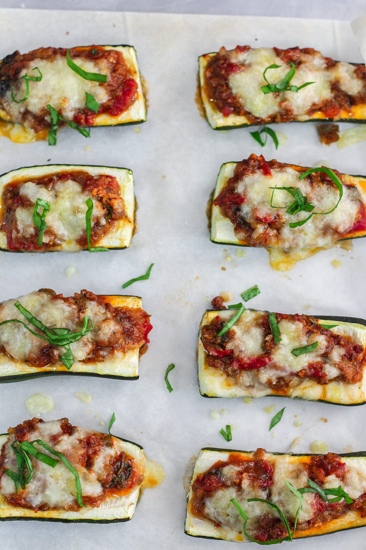 Bolognese Stuffed Zucchini