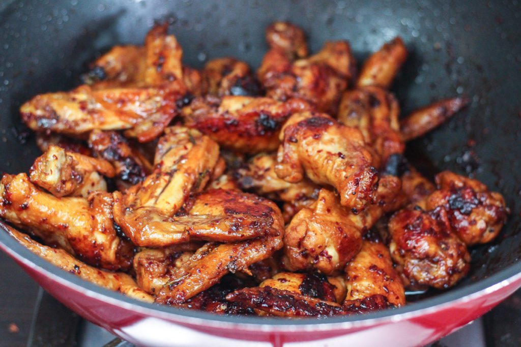 Delicious Stovetop Honey Chicken Wings