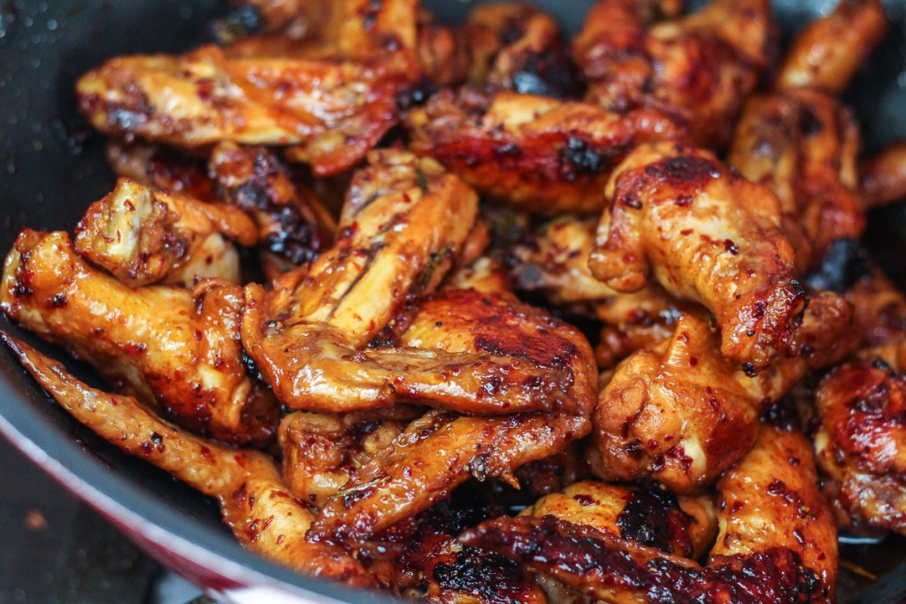 Delicious Stovetop Honey Chicken Wings