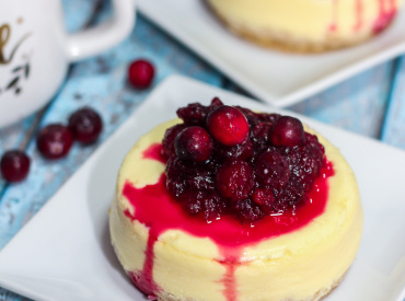 Cranberry Orange Cheesecake