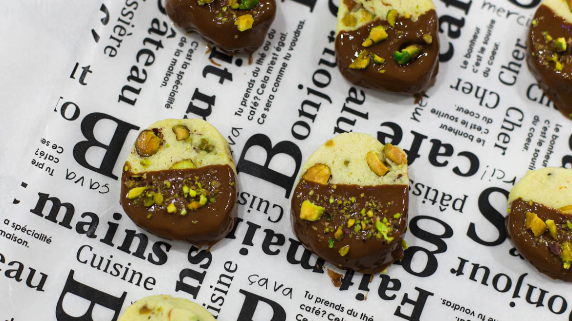Chocolate Pistachio Cookies
