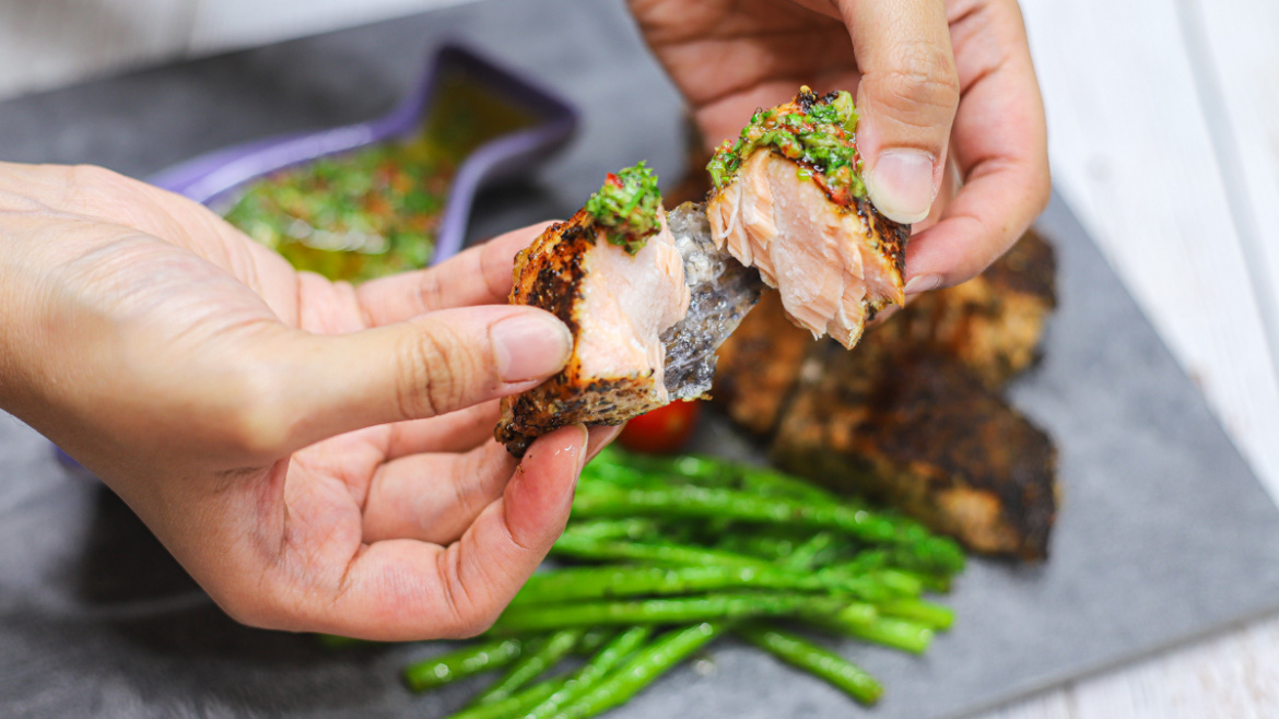 Salmon with Chimichurri Sauce
