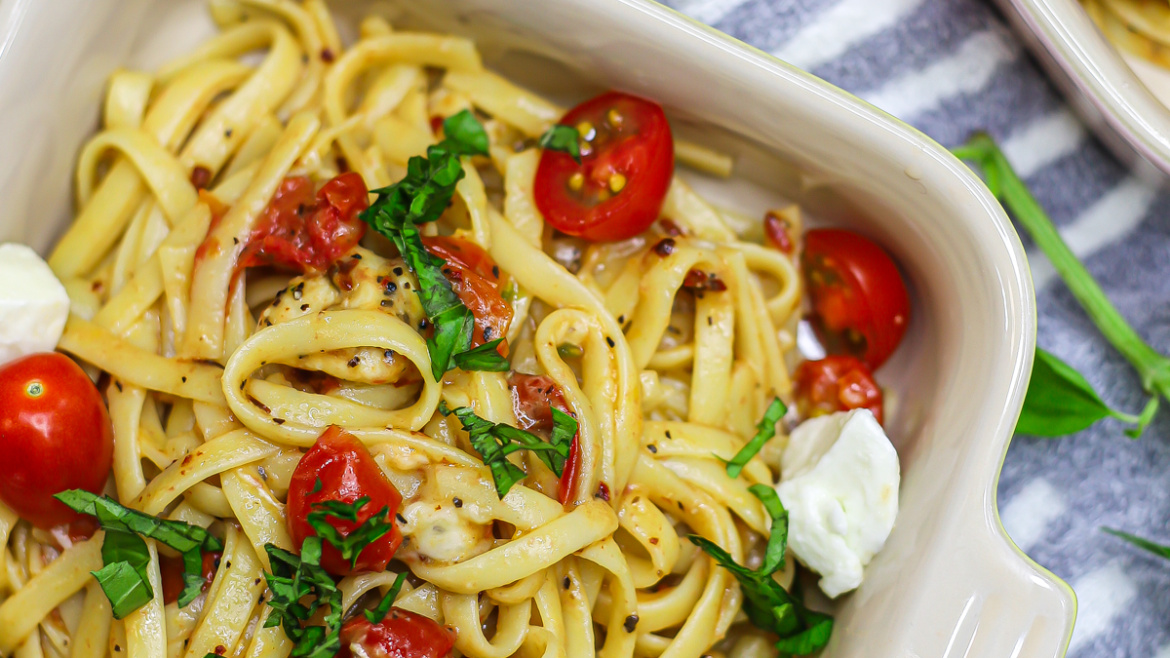 Caprese Chicken Pasta