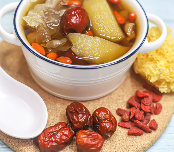 Pear and Snow Fungus Dessert