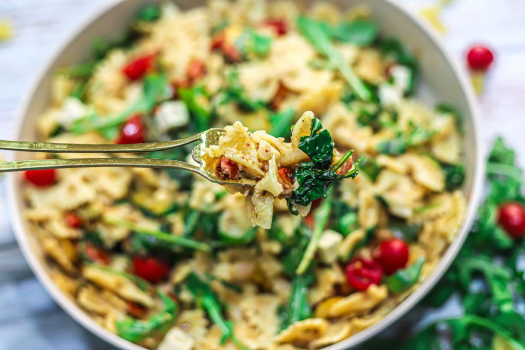 Easy Farfalle Veggie Pasta