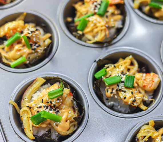 Easy Sushi Muffins