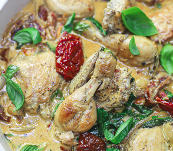 Creamy Sun Dried Tomato Chicken