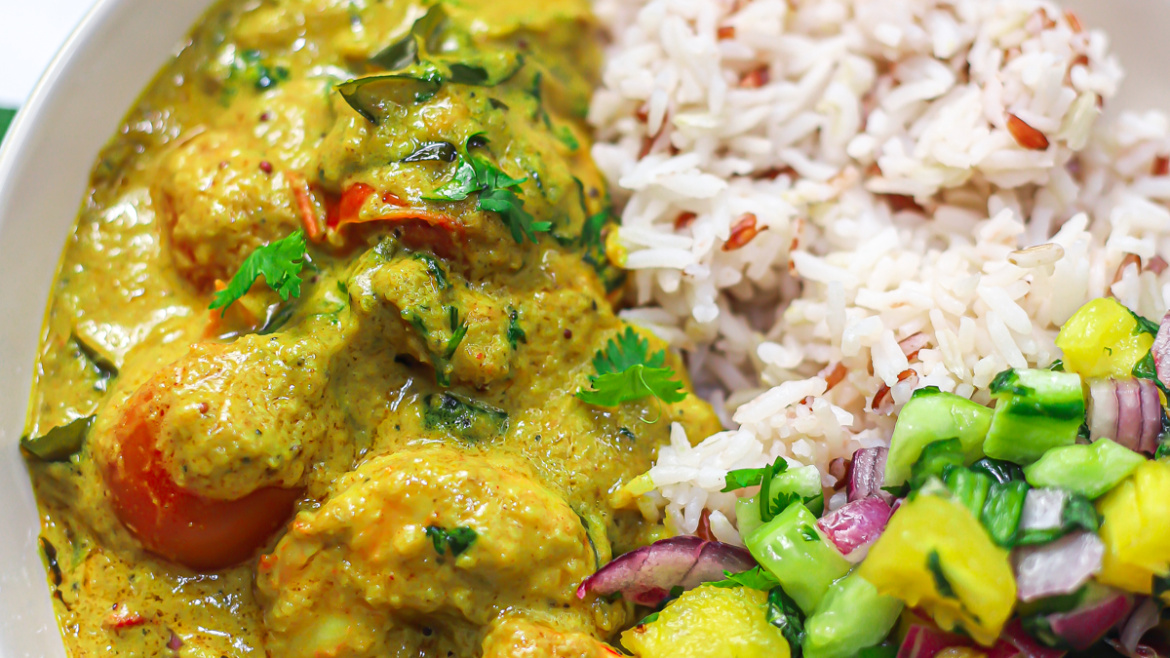 Kerala Coconut Prawn Curry