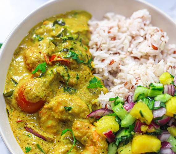 Kerala Coconut Prawn Curry
