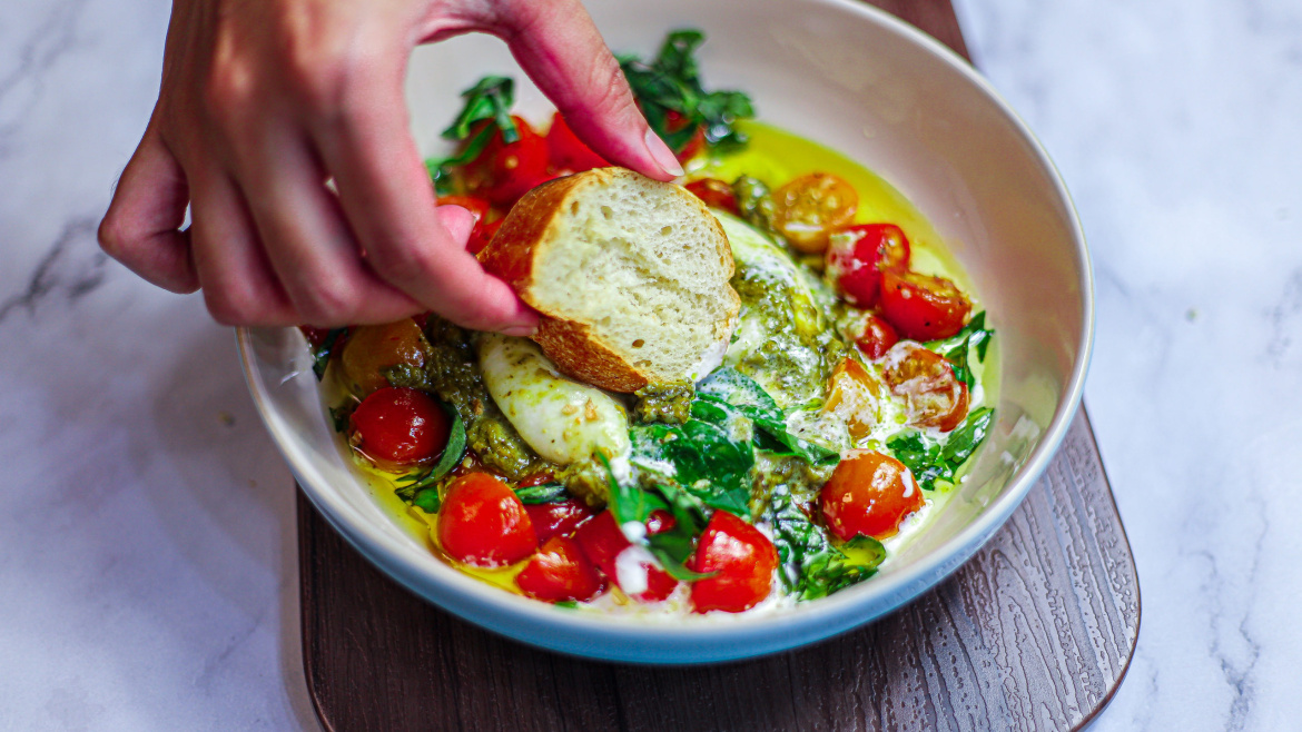 Roasted Tomatoes with Burrata