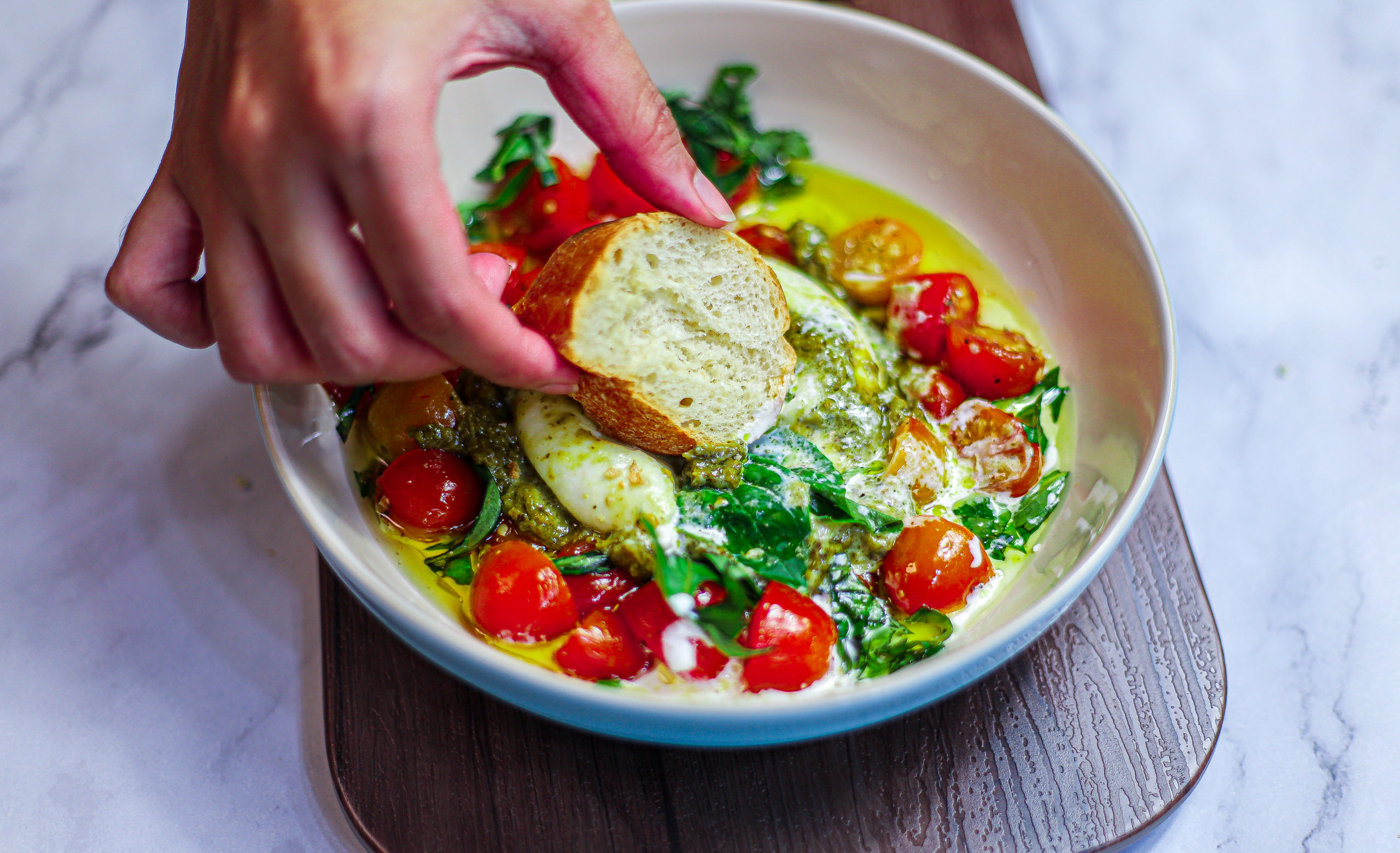 Roasted Tomatoes with Burrata