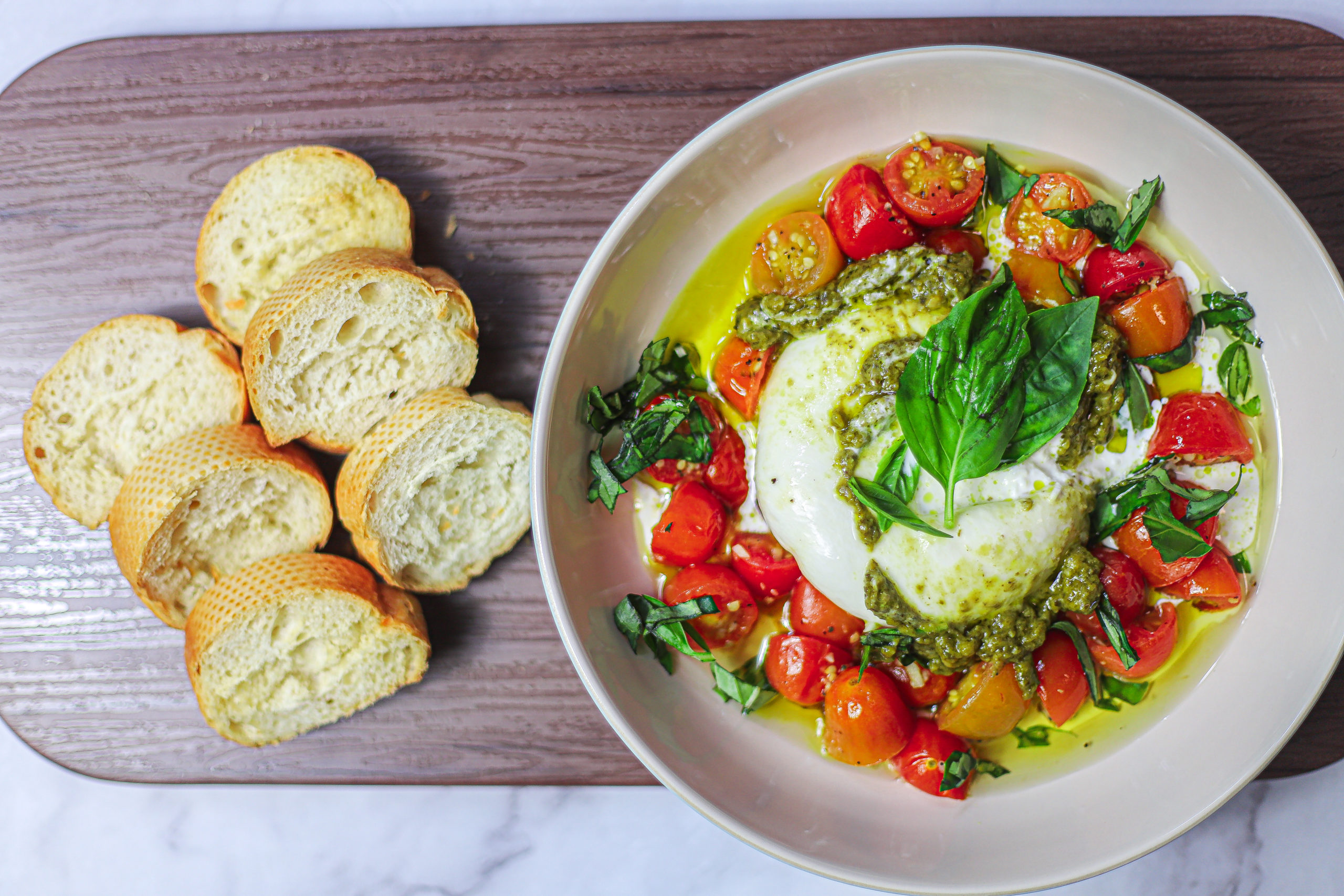 Roasted Tomatoes with Burrata